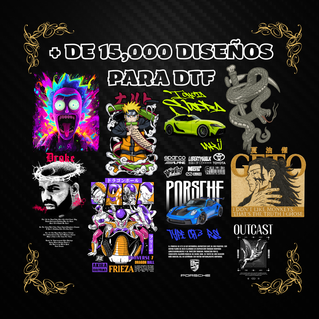 PACK DE DISEÑOS PREMIUM DTF PORTE ALFA