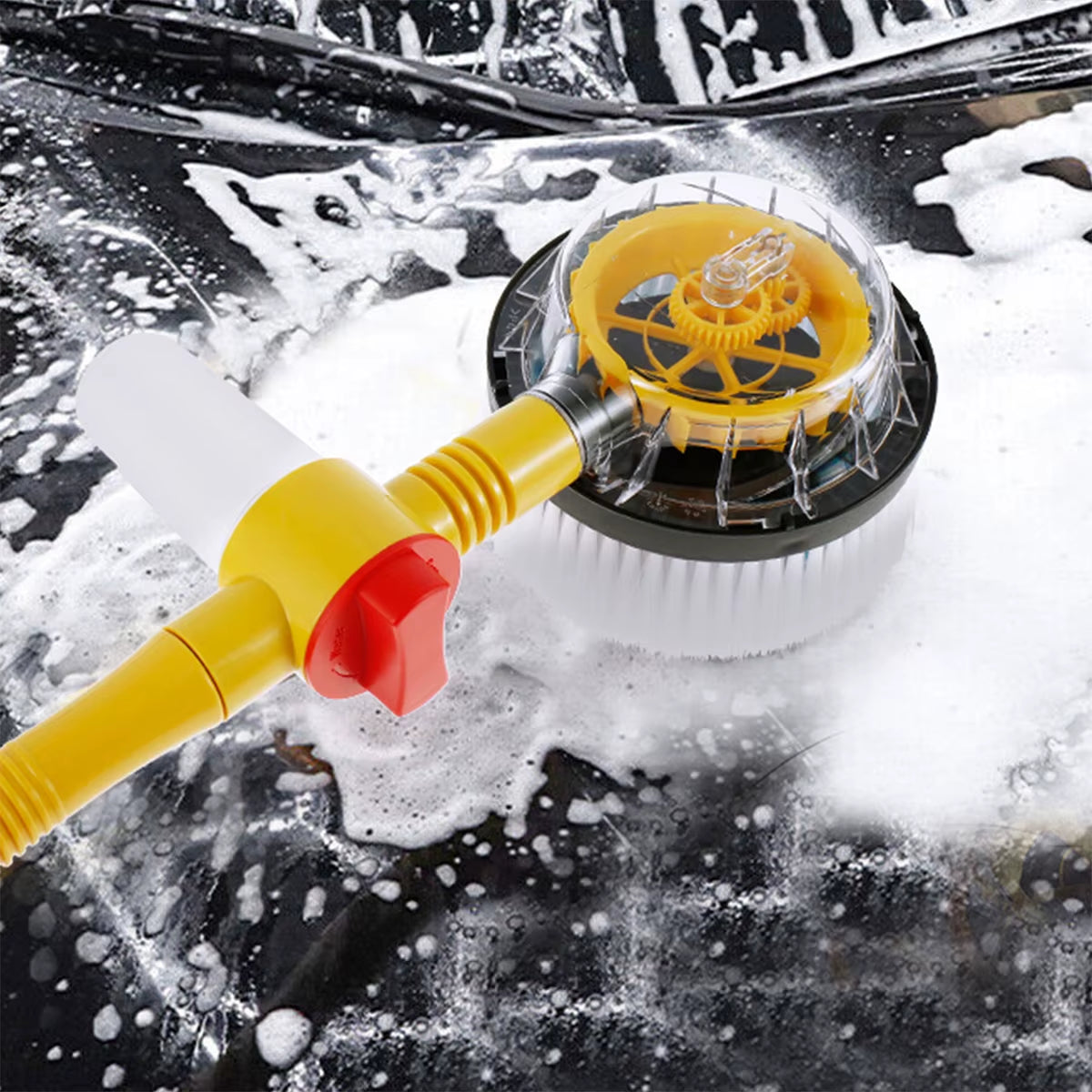 Car Wash Brush Kit Handle Scratch Free Car Scrub Brush 360° Rotating Car Cleaning Brush for Cleaning Wheel Tire Glass Windows